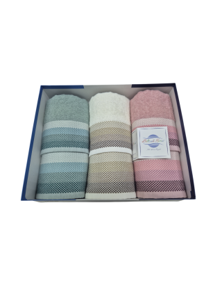 Set 3+3 asciugamani spugna...