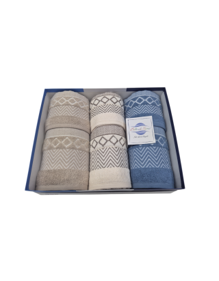 Set 3+3 asciugamani spugna...